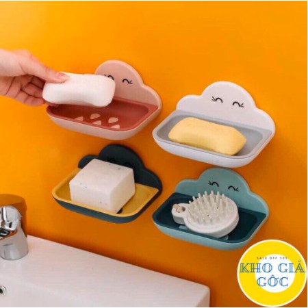 [BAO GIÁ SHOPPE] Hộp Để Xà Phòng Hình Đám Mây 2 Lớp Gắn Tường Siêu Chắc