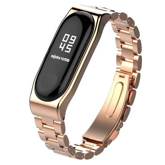 Dây kim loại mắt khúc to Xiaomi Miband 4