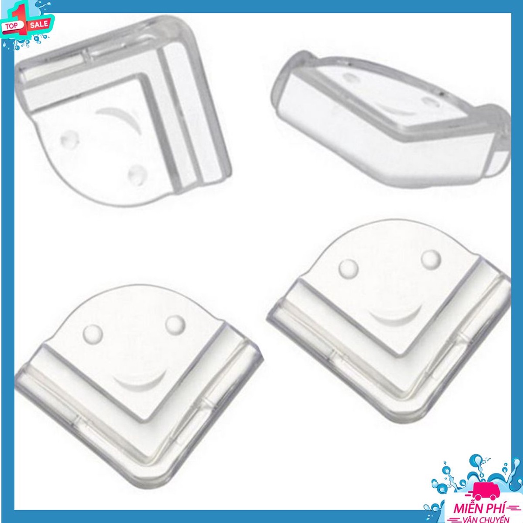 Set 10 Nút Nhựa Bịt Góc Bàn Silicone - Cạnh Bàn Chống Đập Đầu Vào Cạnh Bàn Cho Bé