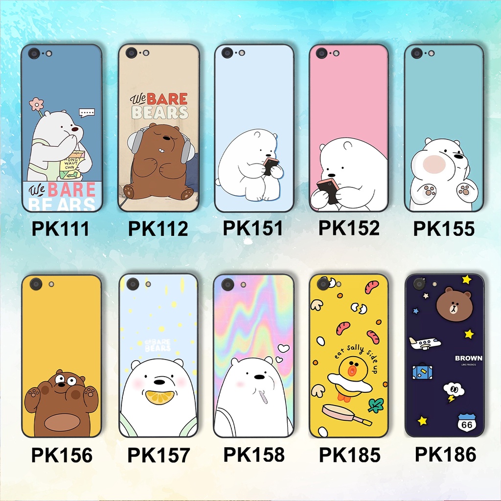 [Freeship từ 50k] ỐP LƯNG OPPO A71 - A83 IN HÌNH GẤU WE BARE BEARS CHẤTLƯỢNG-SIÊUBỀN-SIÊUĐẸP