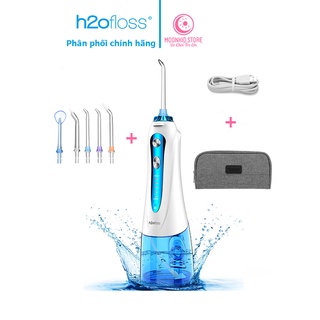 Máy tăm nước du lịch cầm tay h2ofloss hf-6, hf-6p, hf-9p, hf-10 tặng kèm túi đựng và 5 đầu xịt