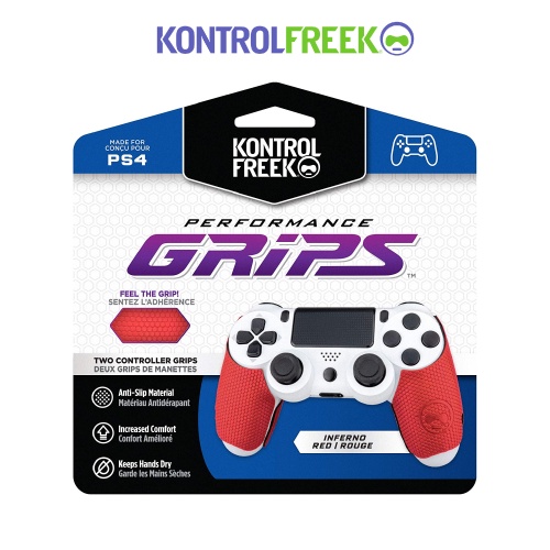 Vỏ bọc cao cấp dành cho tay cầm chơi game KontrolFreek PS4 - Đỏ