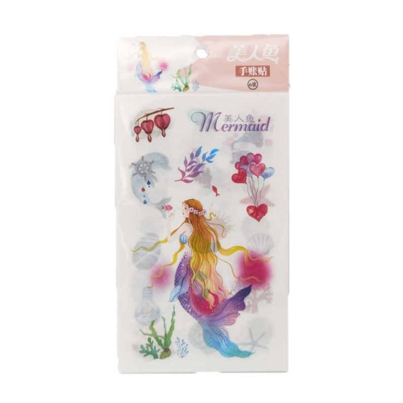 Set 6 tấm Sticker Nàng Tiên Cá - giao mẫu ngẫu nhiên