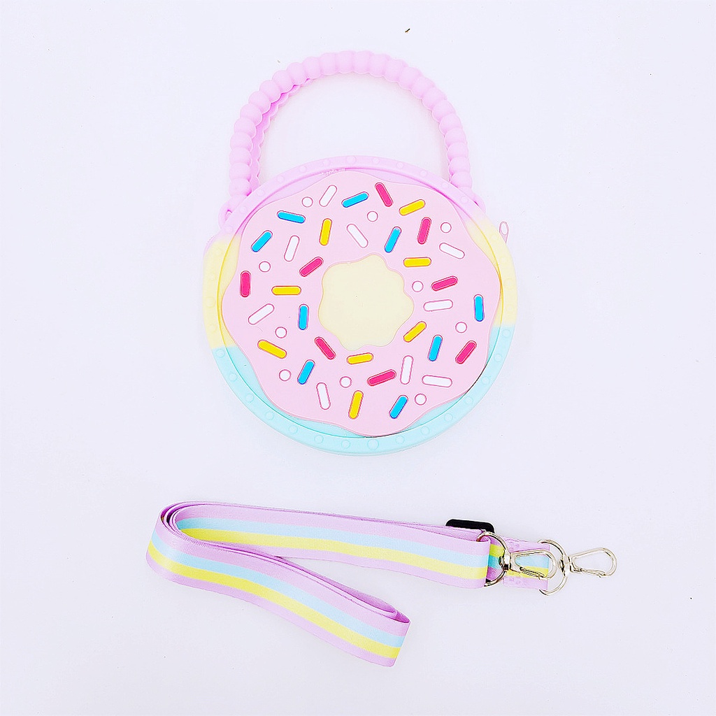 Pop It Túi Đeo Chéo Đựng Tiền Xu Đồ Chơi Bong Bóng Hình Đám Mây Hoa Cầu Vồng Dành Cho Bé Gái