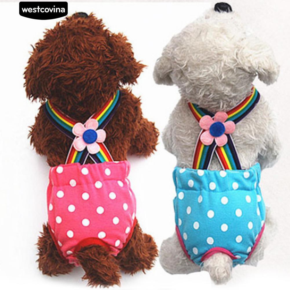 Quần Tã Họa Tiết Chấm Bi Cho Thú Cưng