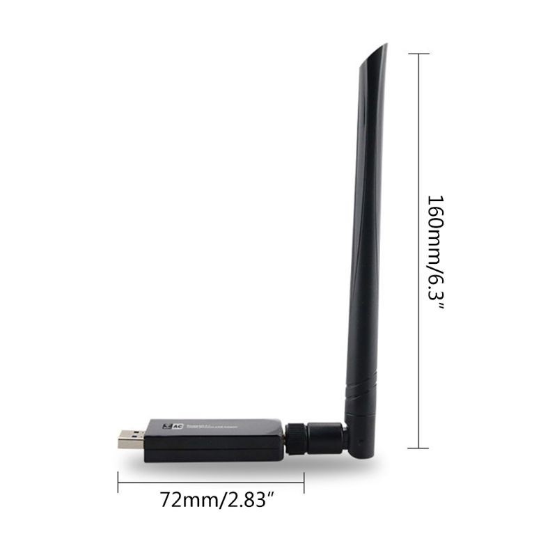 Ăng Ten Không Dây W50L-5Db 2.4g / 5g Wifi Usb3.0 Rtl8812Au Cho Laptop | BigBuy360 - bigbuy360.vn