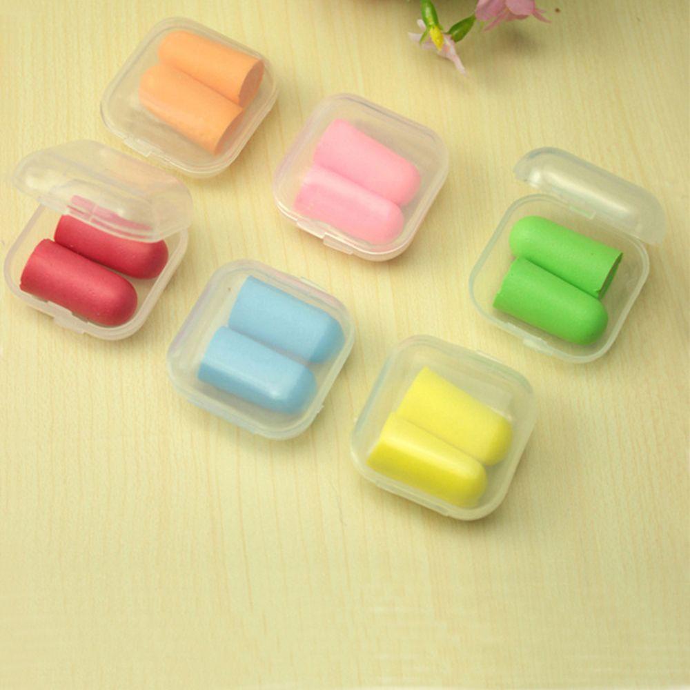 Cặp Nút Bịt Tai Chống Ồn Mềm Mại Thoải Mái Nhiều Màu Sắc Bảo Vệ Giấc Ngủ Ngon AUGUSTINA