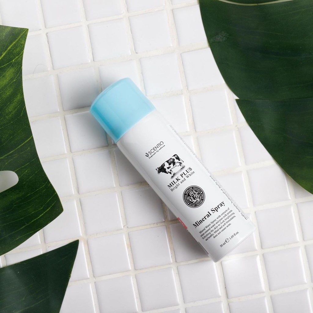Xịt khoáng cấp ẩm và dịu da Scentio Milk Plus chai mini tiện dụng 50ml | BigBuy360 - bigbuy360.vn
