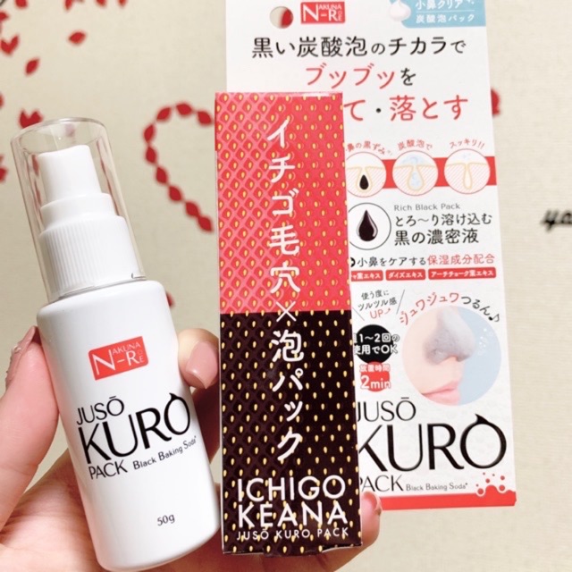 Chai xịt mụn đầu đen JUSO KURO PACK – ICHIGO KEANA