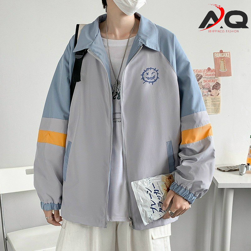 Áo khoác dù Bomber Jacket chất Mero xịn Áo Bóng Chày Khoác Gió 2 lớp chống nắng cực chất Unisex cho Nam Nữ- AQ STORE