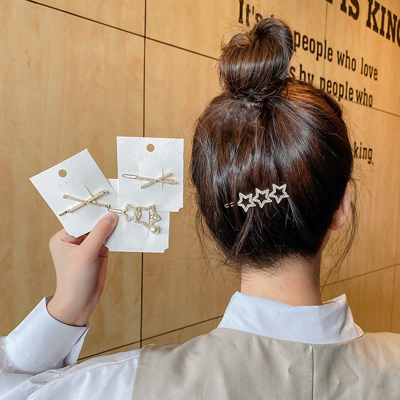 Kẹp tóc hình ngôi sao đơn giản thời trang phong cách Hàn Quốc cho nữ