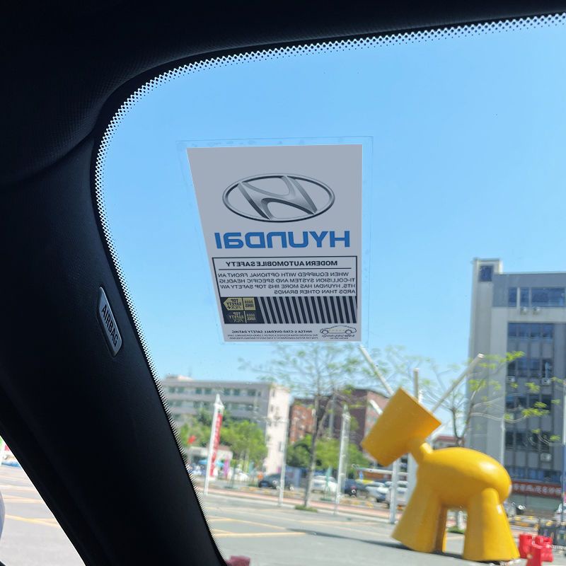 Miếng Dán Tĩnh Điện Trang Trí Kính Chắn Gió Xe Hơi Cho Hyundai I10 Kona Getz Accent Elantra Sonata Tucson I30 Santafe Creta ix35 I20 I10 I40 H1 Matrix