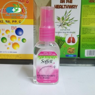 Kem - Xịt Chống Muỗi Soffell Hương Hoa, Cam Indonesia 30ml