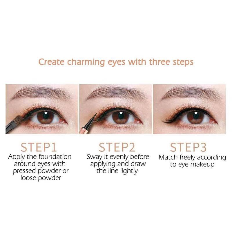 Bút kẻ mắt dạng lỏng màu đen chống thấm nước và mồ hôi lâu trôi không nhòe