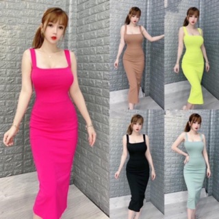 ok VÁY BODY THUN GÂN SIÊU TÔN DÁNG (Ảnh thật)