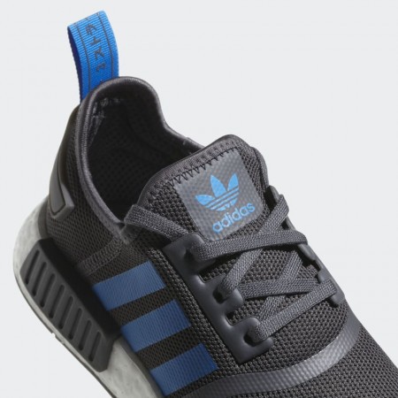 (Giày Adidas chính hãng) Giày Adidas NMD R1 J “Grey Five/Bright Blue” Nữ