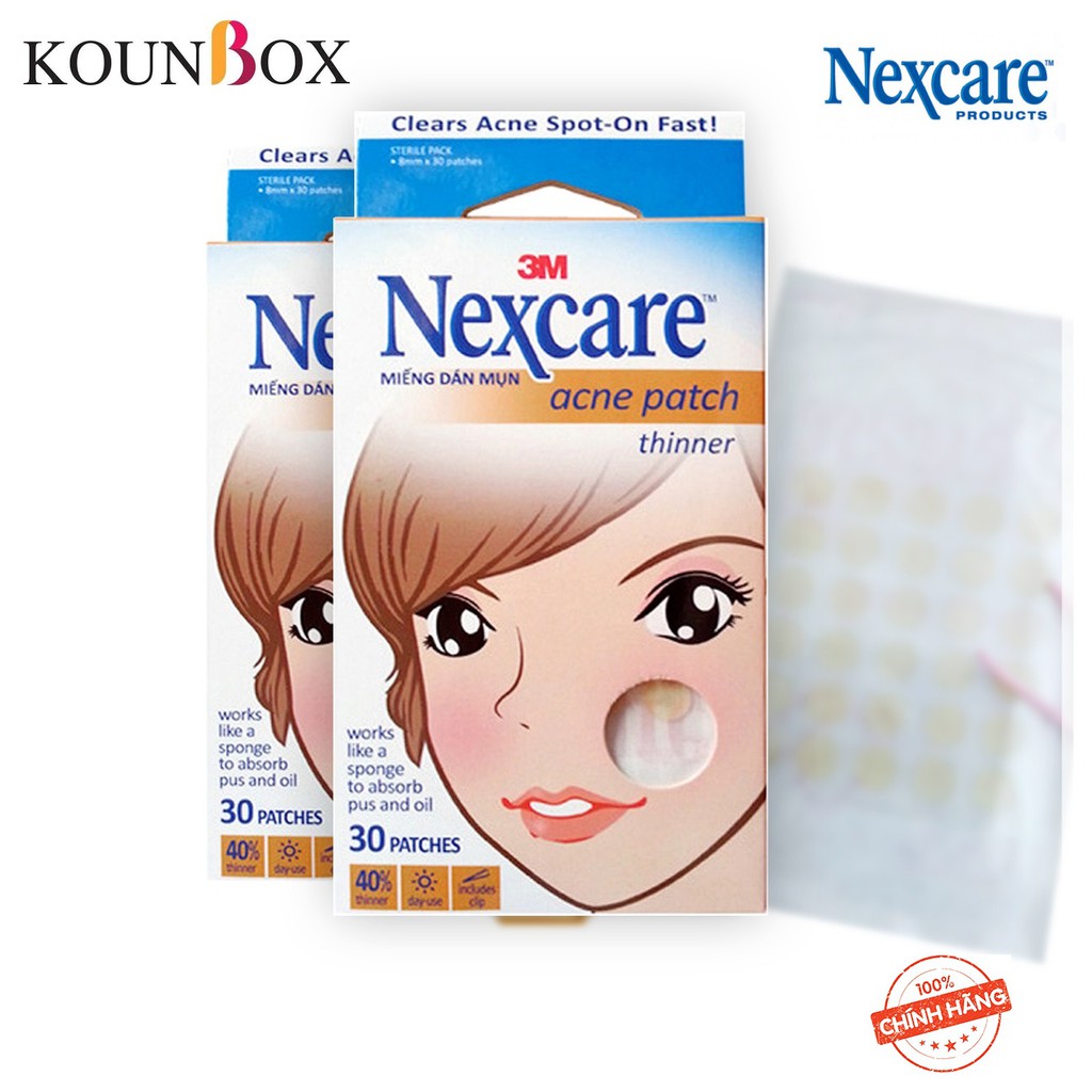 Miếng dán mụn 1 hộp 30 miếng Nexcare 3M