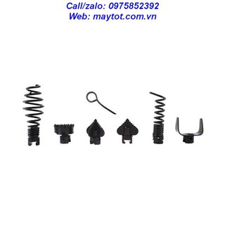 Dây thông tắc cống dùng cho máy khoan (9m dây thông phi 16, 6 đầu thông và 1 đầu kết nối máy khoan)