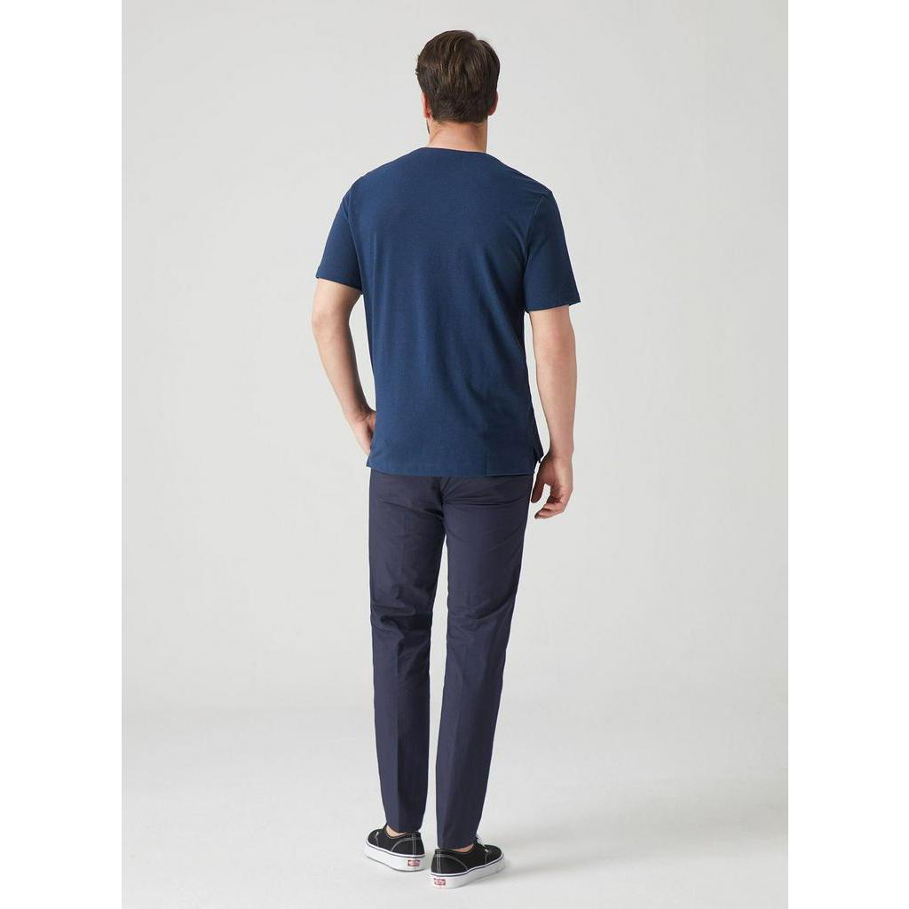 Áo Thun Nam Mẫu Mới Cổ Xẻ Màu Xanh Đen - FO76 SHOP