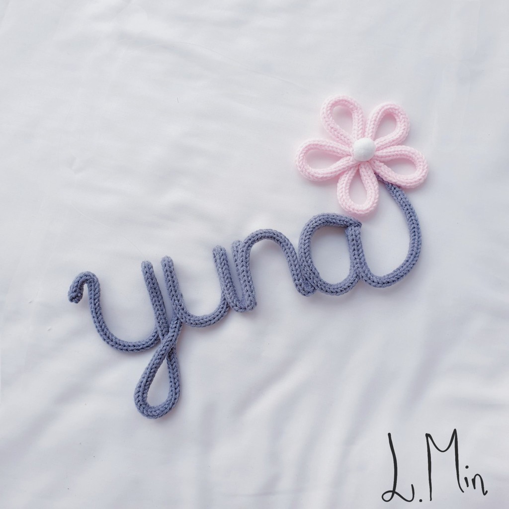 Bảng tên len cho bé  made by l.min