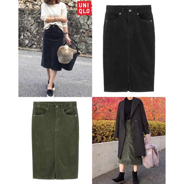 Váy Xẻ Tà Uniqlo Nhung
