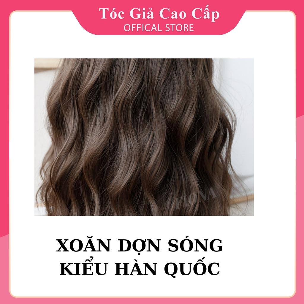 Tóc giả nữ đẹp nguyên đầu tóc giả xoăn dợn tự nhiên loại cao cấp, tặng kèm lưới trùm tóc wig mã , T60F