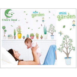 Decal dán tường MINI GARDEN