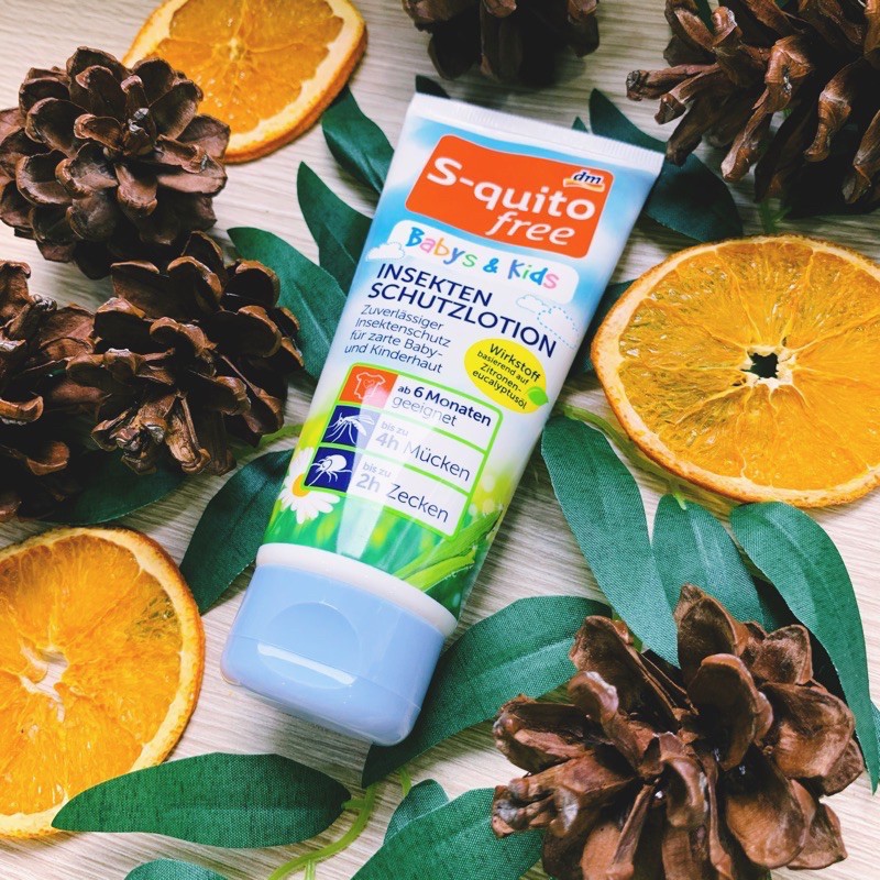 S-quito Free set xịt chống muỗi, giảm ngứa và côn trùng cho trẻ từ 6 tháng thành phần thiên nhiên, hàng Đức,mẫu mới nhất