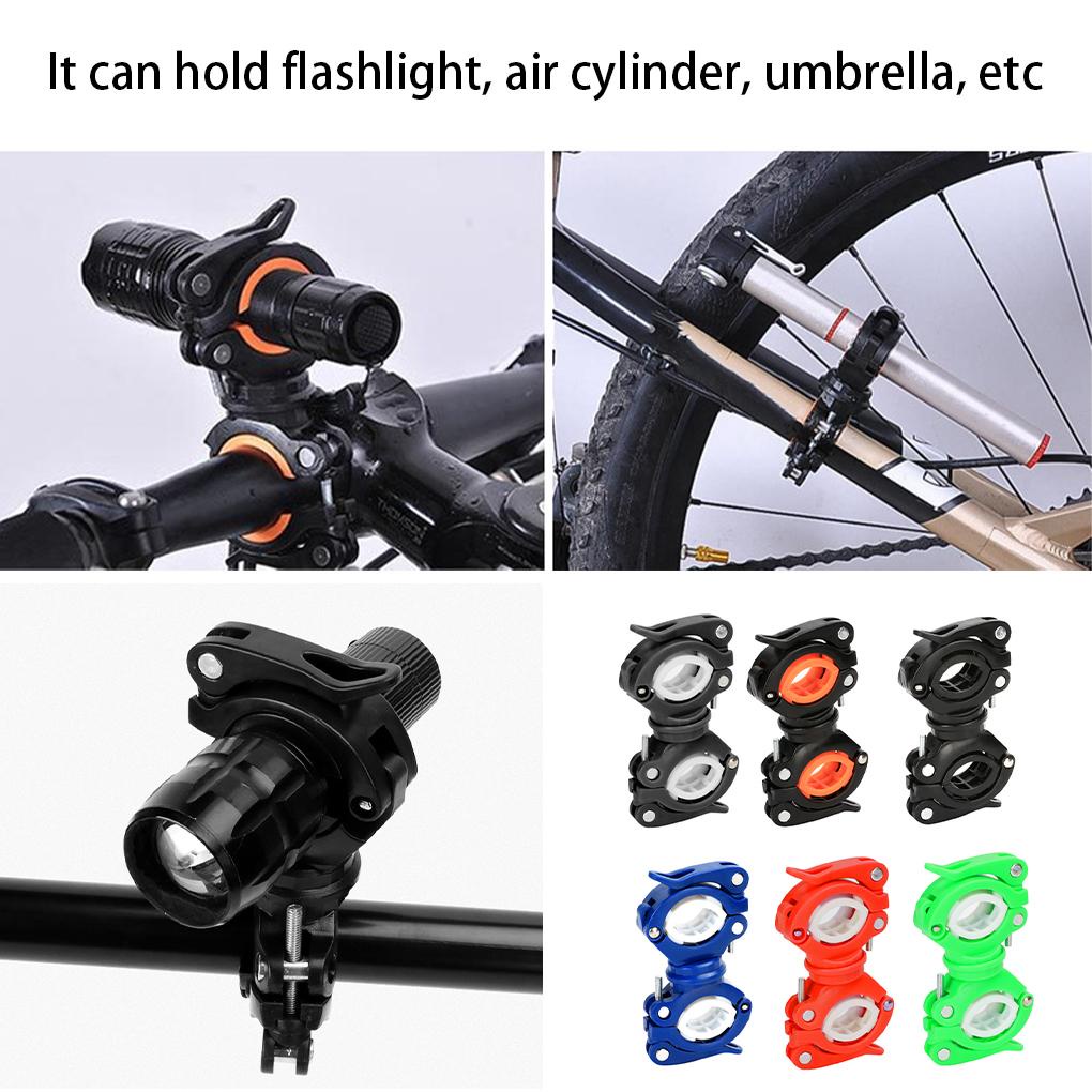 Giá Đỡ Đèn Pin Có Thể Điều Chỉnh Xoay 360 Độ Gắn Ghi Đông Xe Đạp