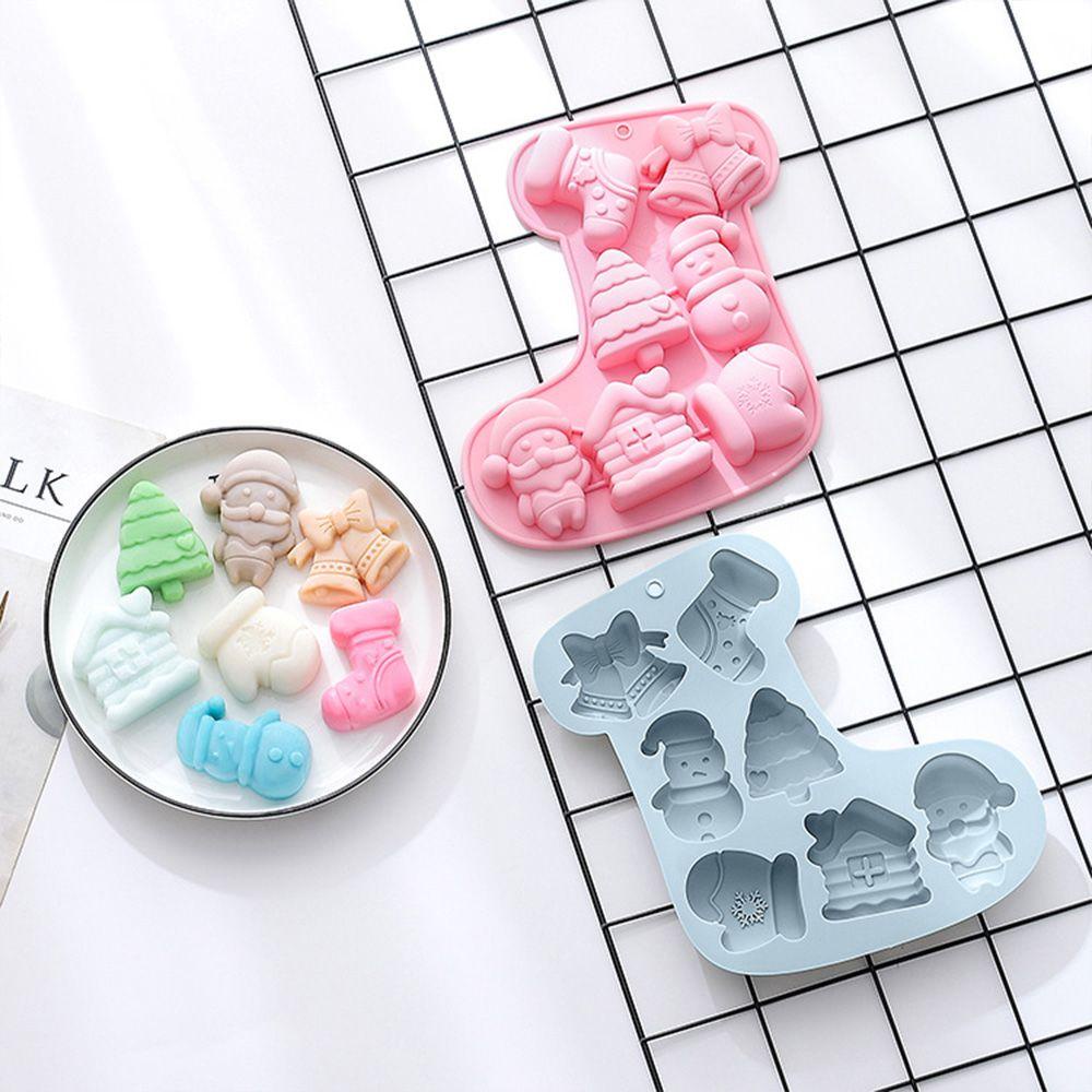 GOGOUP Khuôn Silicone Làm Bánh Chủ Đề Giáng Sinh