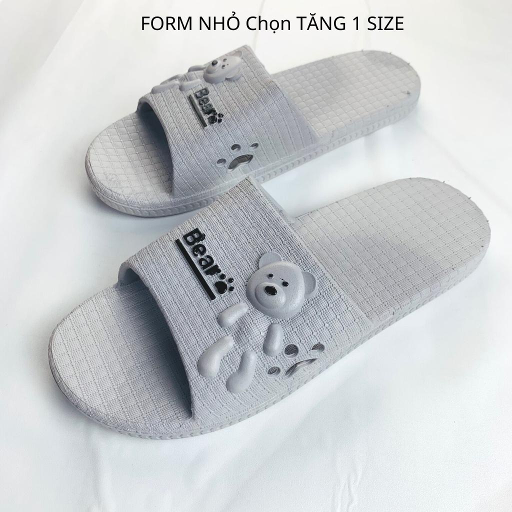 Dép đi trong nhà BEAR hình GẤU CON xuất Hàn, mềm êm Mã 218