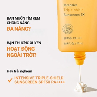 Kem chống nắng Innisfree Intensive TRIPLE SHIELD Sunscreen SPF50+ PA++++ 50ml