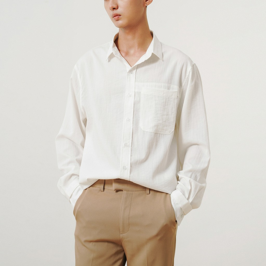 Áo Sơ Mi Dài Tay Cổ Đức Nam Cài Cá UNICUS Innova Shirt | BigBuy360 - bigbuy360.vn