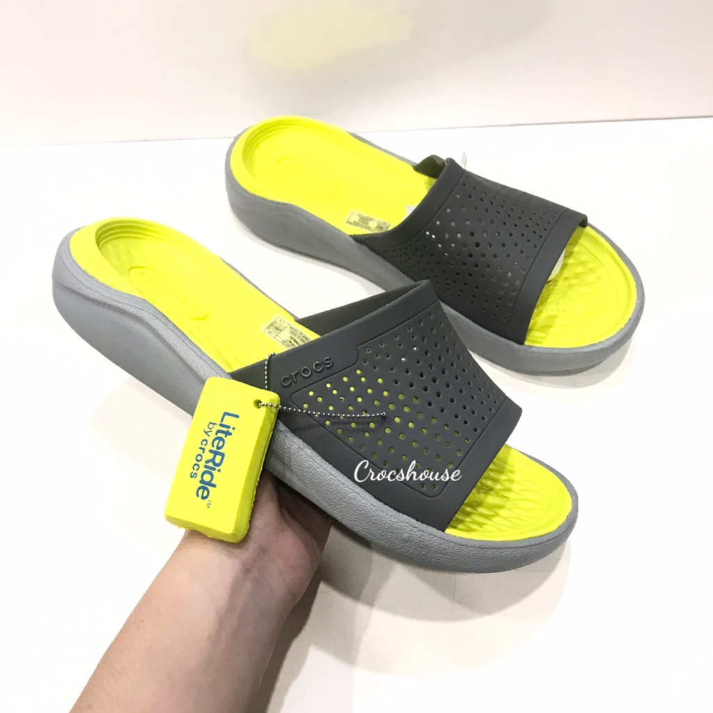 Dép quai ngang literide unisex siêu êm ,dép quai ngang crocs nam nữ mềm mại - Crocs House