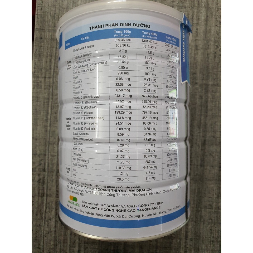 Sữa Gluzabet 800g - Bổ sung 32 Vitamin thiết yếu , Sữa dinh dưỡng chuyên biệt dành cho người tiểu đường