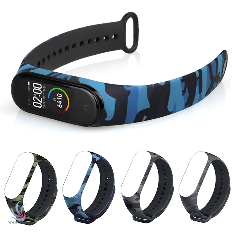 Dây đeo tay TPU silicon họa tiết rằn ri thay thể cho đồng hồ Mi Band 3 / 4 | BigBuy360 - bigbuy360.vn