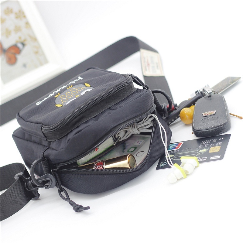 Túi Vải Đeo Vai Mini Đựng Điện Thoại / Chìa Khóa Phong Cách Thời Trang Unisex 2024 Mới