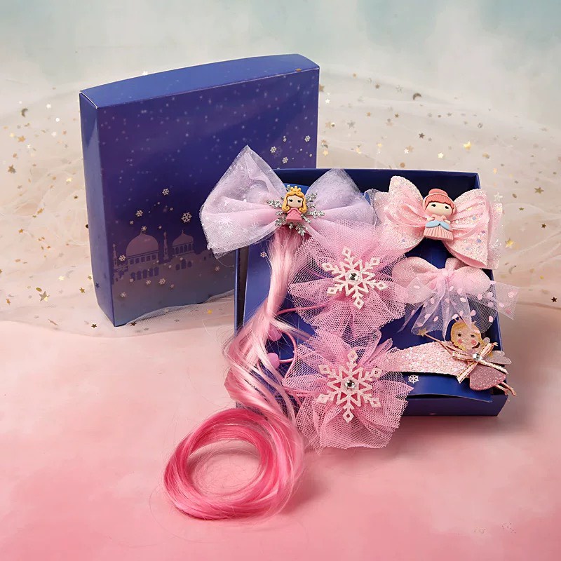 Dây Buộc Tóc Phụ Kiện Hóa Trang Công Chúa Elsa Cho Bé Gái