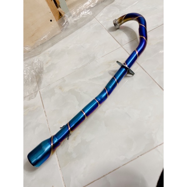 Cổ pô exciter 135 ex 135 mạ titan cao cấp bền đẹp gắn lon độ họng 51mm
