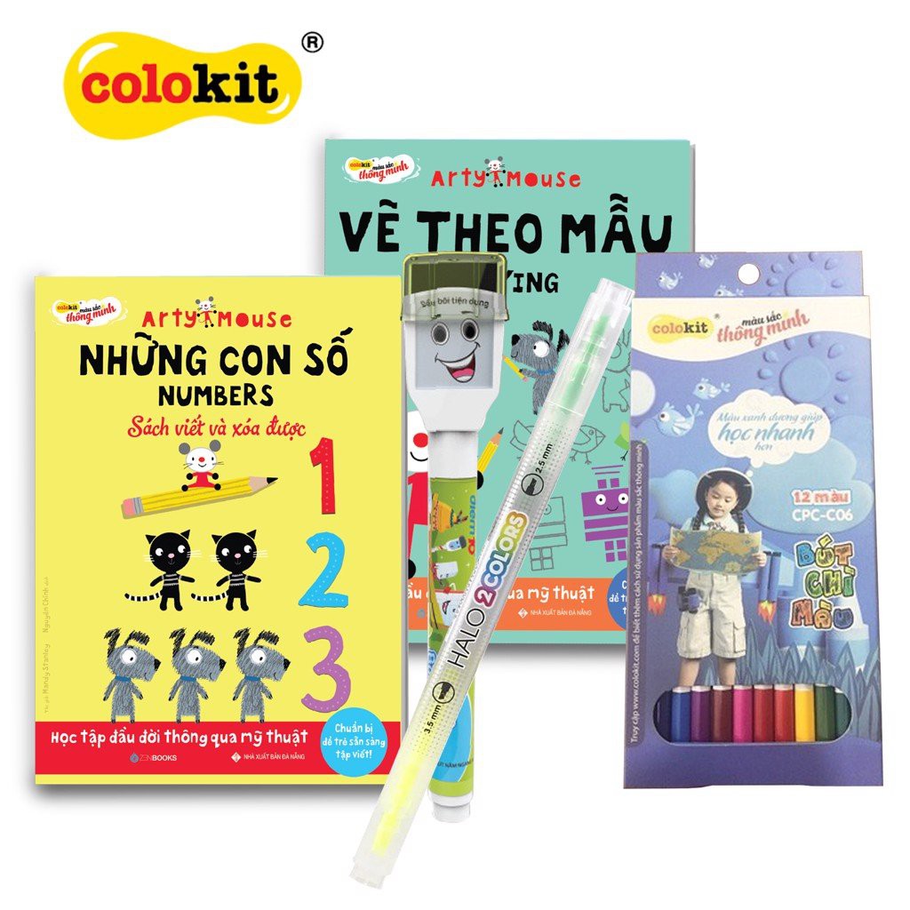 Bộ sản phẩm Thiên Long Colokit Arty Mouse COPYING and NUMBERS KIT-C019/AR