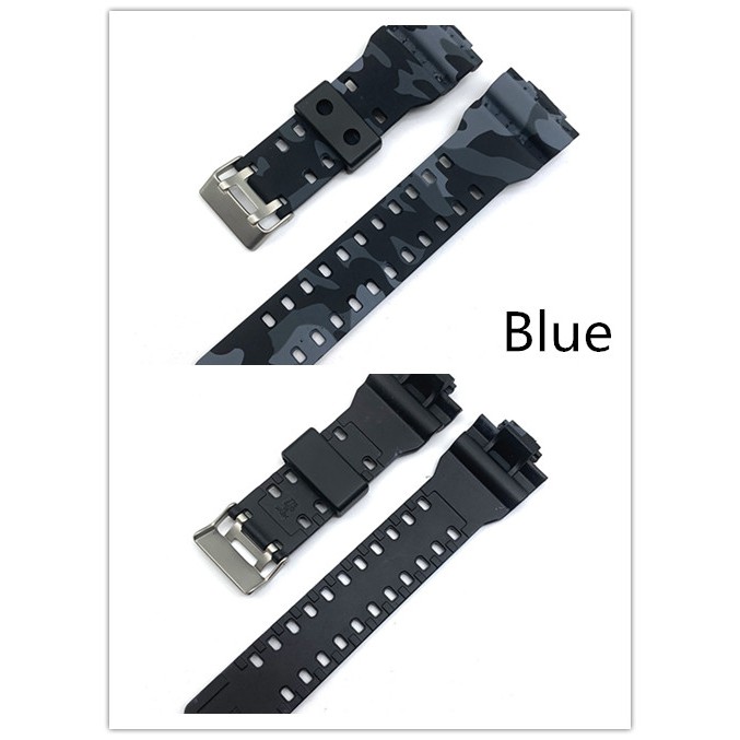 Dây đeo đồng hồ từ silicon họa tiết rằn ri thay thế cho CASIO G-Shock GA-110/ 100/ 120/ GD120