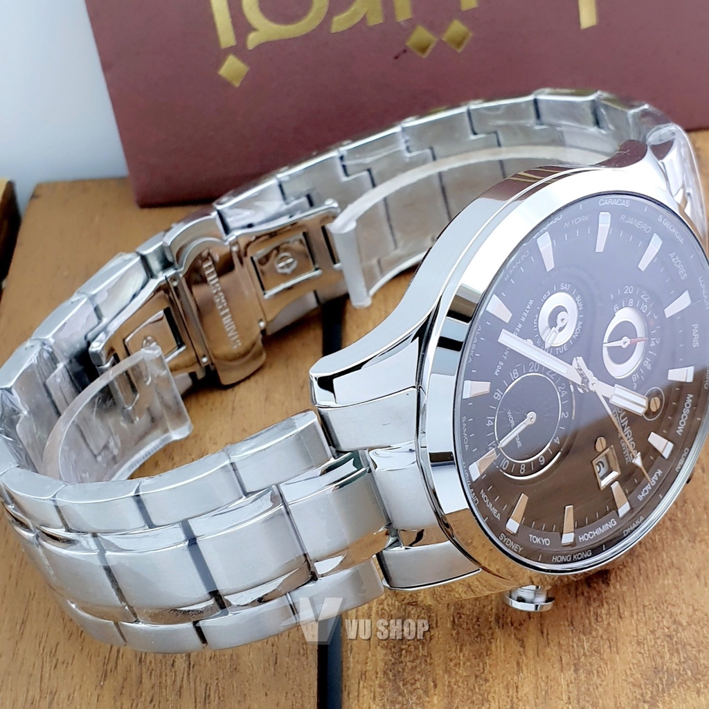 Đồng hồ nam SUNRISE 1135SA World time Chính hãng