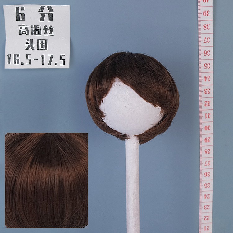 Tóc Giả Ngắn Nhiều Màu Cho Búp Bê 1 / 6 BJD / SD 16.5-17.5CM