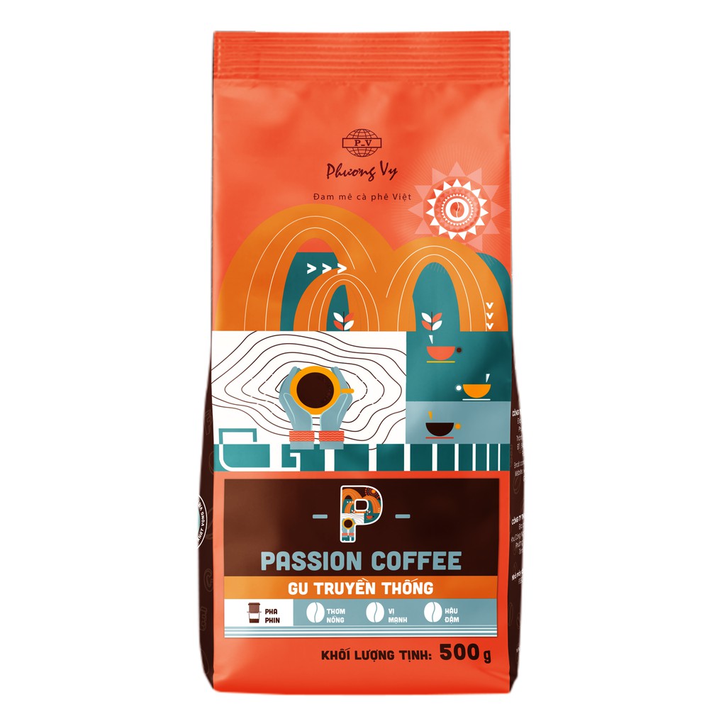 Cà Phê Gu Truyền Thống - Passion Coffee - 500g - Phương Vy Coffee