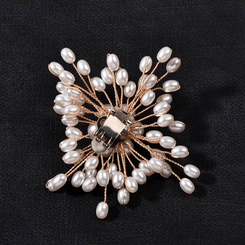 Set 2 Kẹp Giữ Giày Hình Hoa Đính Ngọc Trai Nhân Tạo Thời Trang