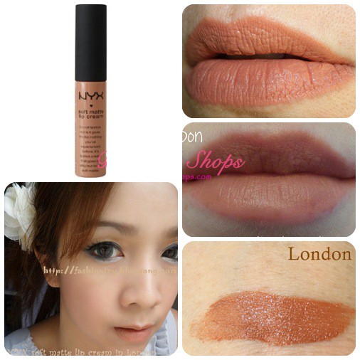 Son NYX Soft Matte Lip Cream - SMLC 04 London 8ml - màu cam nude