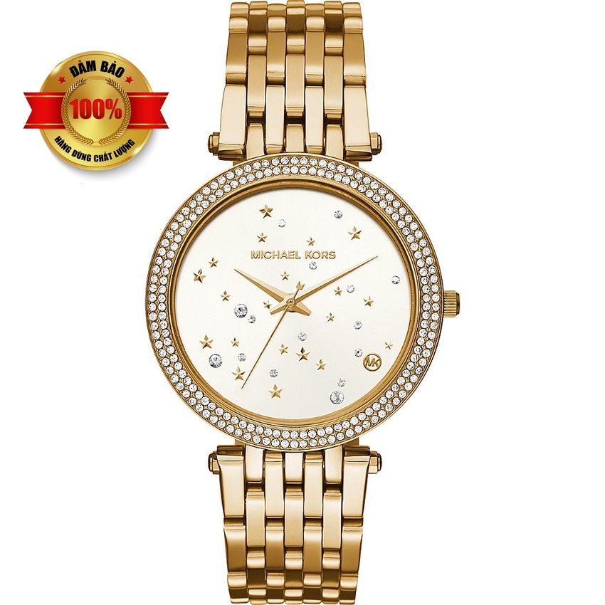 Đồng Hồ Nữ Michael Kors MK3727 Nền Mặt Trăng Sao Vỏ Gold 39mm