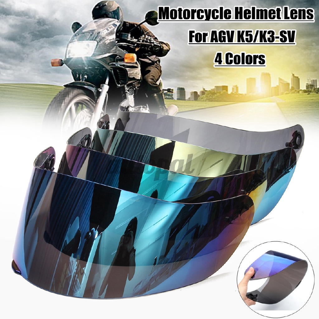 Motorcycle Motocross Wind Shield Helmet Lens Visor Full Face Fit For AGV K3SV K5