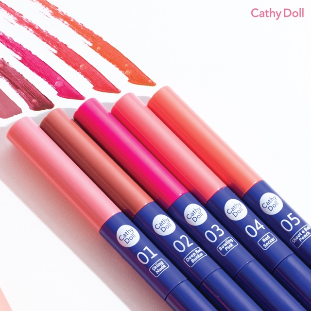 [Mã FMCGMALL - 8% đơn 250K] Son Cathy Doll Get Sweat Matte Tint & Lip Coat 2.4g+2.5g