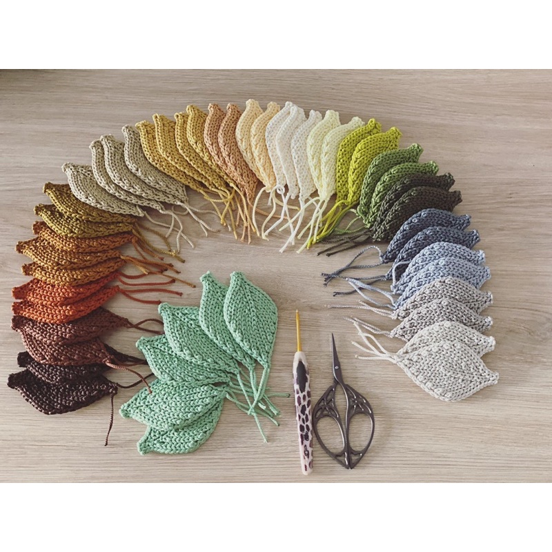 Set sợi dệt làm giỏ xách Trái Tim Mùa Thu
